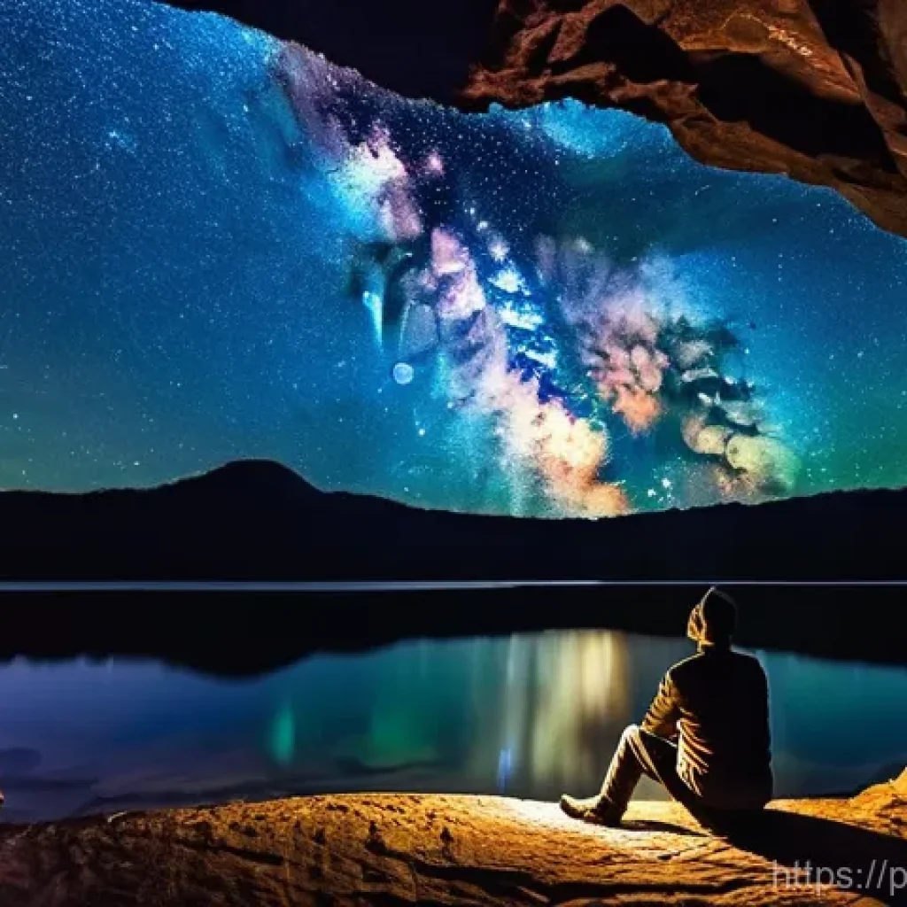 폭포 주변 별보기 명소 - **Awe-Inspiring Stargazing by a Waterfall in a Brazilian National Park**
"A tranquil night scene...