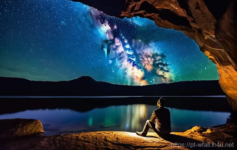 폭포 주변 별보기 명소 - **Awe-Inspiring Stargazing by a Waterfall in a Brazilian National Park**
"A tranquil night scene...